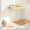 SoBuy FWT88-WN Schreibtisch, MDF, PVC-Furnier, Helle Eiche, 60 x 77 x 40 cm Bild 4