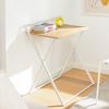 SoBuy FWT88-WN Schreibtisch, MDF, PVC-Furnier, Helle Eiche, 60 x 77 x 40 cm Bild 2