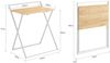 SoBuy FWT88-WN Schreibtisch, MDF, PVC-Furnier, Helle Eiche, 60 x 77 x 40 cm Bild 3