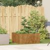 vidaXL Pflanzkübel Rostig 80x80x40 cm Wetterfester Stahl 860744 Bild 3