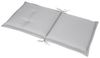 Beautissu 4er Set Niedriglehner Auflage Base NL 100 x 50 x 6 cm Hellgrau Bild 3
