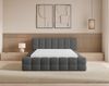 Chilly Möbel Polsterbett Verona Dunkelgrau Bouclé Stoff 200x200 cm mit Stauraum Quelle 92 Bild 3
