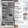 Home affaire Garderoben-Set TEJO, (Komplett-Set, 1-St, mit Spiegel und gepolsterte Sitzbank), Spiegel Schrank Element flexibel links/rechts einsetzbar Bild 3