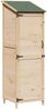 vidaXL Gartenschuppen Natur 59,5 x 56 x 176,5 cm Massivholz aus Fichte 42033444 Bild 2