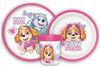 PAW PATROL Kindergeschirr-Set Paw Patrol Skye Everest Kinder Geschirr-Set 3 teilig (3-tlg), 1 Personen, Kunststoff, Becher Teller Schüssel Bild 2