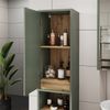Hochschrank Viola Grün/Artisan 38 x 170 cm mit 2 Türen Vicco Bild 4