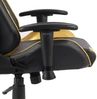 vidaXL Gaming-Stuhl Drehbar Golden PVC 20492 Bild 5