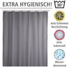 WENKO UNI Duschvorhang 180 x 200 cm, Grau, waschbar Bild 4