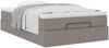 vidaXL Ottoman-Bett mit Matratze Taupe 120x200 cm Stoff 3311103 Bild 5