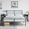 vidaXL Nachttische 2 Stk. Anthrazit 34,5x39x62 cm Stahl 841768 Bild 2