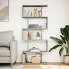 vidaXL Raumteiler-Bücherregal 5 Etagen Betongrau 70x24x161 cm 858096 Bild 3