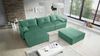 Ecksofa mit Schlaffunktion HUNTER in Royal Mintgrün Ottomane Links inkl. Hocker Bild 2