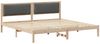 vidaXL Bettrahmen Dunkelgrau 200 x 200 cm Massives Kiefernholz 3394239 Bild 2