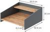 Aufsatzregal Viktor Goldkraft Eiche/Anthrazit 65.6 x 30 cm Vicco Bild 2