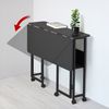 Maclean Schreibtisch MC-126 Klappbarer mobiler Schreibtisch mit Regal, Platte 100x58cm, max. 50kg Bild 3