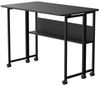 Maclean Schreibtisch MC-126 Klappbarer mobiler Schreibtisch mit Regal, Platte 100x58cm, max. 50kg Bild 2