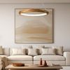 Elstead Lighting LED Pendelleuchte ANGULAR Teakfunier 80cm 3000K Bild 2
