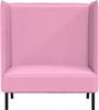 vidaXL Hoher Rücken Sofa 101cm Rosa Stoff 42010843 Bild 4