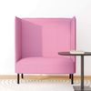 vidaXL Hoher Rücken Sofa 101cm Rosa Stoff 42010843 Bild 3