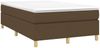 vidaXL Boxspringbett mit Matratze Dunkelbraun 120x190 cm Stoff 3269693 Bild 2