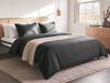 Bettwäsche-Set PARKROSE Baumwollsatin 200 x 200 cm Schwarz Bild 3