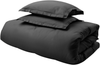 Bettwäsche-Set PARKROSE Baumwollsatin 200 x 200 cm Schwarz Bild 5