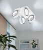 Eglo 39587 LED Spotleuchte ALBARIZA Alu, Stahl weiss, chrom 4X4,6W 3000K L:25cm B:25cm H:14. 5cm Bild 3