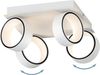 Eglo 39587 LED Spotleuchte ALBARIZA Alu, Stahl weiss, chrom 4X4,6W 3000K L:25cm B:25cm H:14. 5cm Bild 5