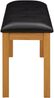 vidaXL Esstischbank 95 x 32 x 45 cm Massivholz Eiche Schwarz 42039173 Bild 4