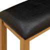 vidaXL Esstischbank 95 x 32 x 45 cm Massivholz Eiche Schwarz 42039173 Bild 5