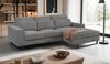 Sofa Valero in grau Cord L-Form 276 cm Bild 5
