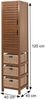 Teak-Hochschrank HWC-M84, Badschrank Highboard, hochwertiges B-Grade-Teak (Kernholz, 20-30 Jahre) 120x40x40cm Bild 3
