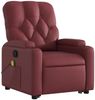 vidaXL Massagesessel mit Aufstehhilfe Weinrot Kunstleder 3204783 Bild 3