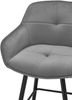 Barhocker >Emma< (2er Set) drehbar, in grau, schwarz - 57x105x53 (BxHxT) Bild 3
