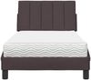 vidaXL Bett mit Matratze "Hanko" Dunkelbraun 90x190 cm Stoff 3310499 Bild 5