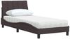 vidaXL Bett mit Matratze "Hanko" Dunkelbraun 90x190 cm Stoff 3310499 Bild 4