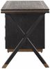 Casa Padrino Luxus Schreibtisch mit 3 Schubladen Antik Schwarz / Bronze 150 cm - Büro Möbel Bild 2