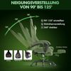 Ferghana Gaming-Stuhl Racing PC Stuhl Verstellbar mit Kopf-,Lendenkissen, Fußstütze (Rückenlehne 90°-125), Ergonomisch, atmungsaktiv Gaming Chair Bild 2