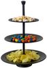 Excellent Houseware Etagere mit 3 Ablagen 36,5 cm Mattschwarz 442502 Bild 3