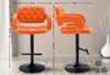 CLP Barhocker Dublin Kunstleder höhenverstellbar und drehbar,orange schwarz Bild 2