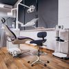 hjh OFFICE Arbeitsstuhl Arbeitshocker WORK MF Stoff Blau Bild 2