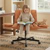 Leawin Drehstuhl Bürostuhl ergonomisch mit Rollen & klappbaren Armlehnen, Breiter Schreibtischstuhl mit Air-Lordosenstütze, 150 kg Bild 2