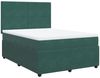 vidaXL Boxspringbett mit Matratze Dunkelgrün 160x200 cm Samt 3294679 Bild 3