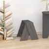 vidaXL Hocker 2 Stk. Grau 40x40x45 cm Massivholz Kiefer 823661 Bild 3