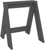 vidaXL Hocker 2 Stk. Grau 40x40x45 cm Massivholz Kiefer 823661 Bild 4