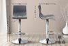 CLP Barhocker Hover Kunststoff mit Metall-Gestell,grau Metall in Chromoptik Bild 2