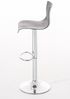 CLP Barhocker Hover Kunststoff mit Metall-Gestell,grau Metall in Chromoptik Bild 4