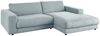 KAWOLA Sofa MADELINE Ecksofa Cord hellblau Longchair rechts 85 x 190 x 270 cm Bild 2
