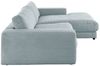 KAWOLA Sofa MADELINE Ecksofa Cord hellblau Longchair rechts 85 x 190 x 270 cm Bild 3