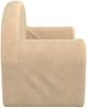 vidaXL Kinder-Schlafsofa 2-Sitzer Creme Weicher Plüsch 357001 Bild 5